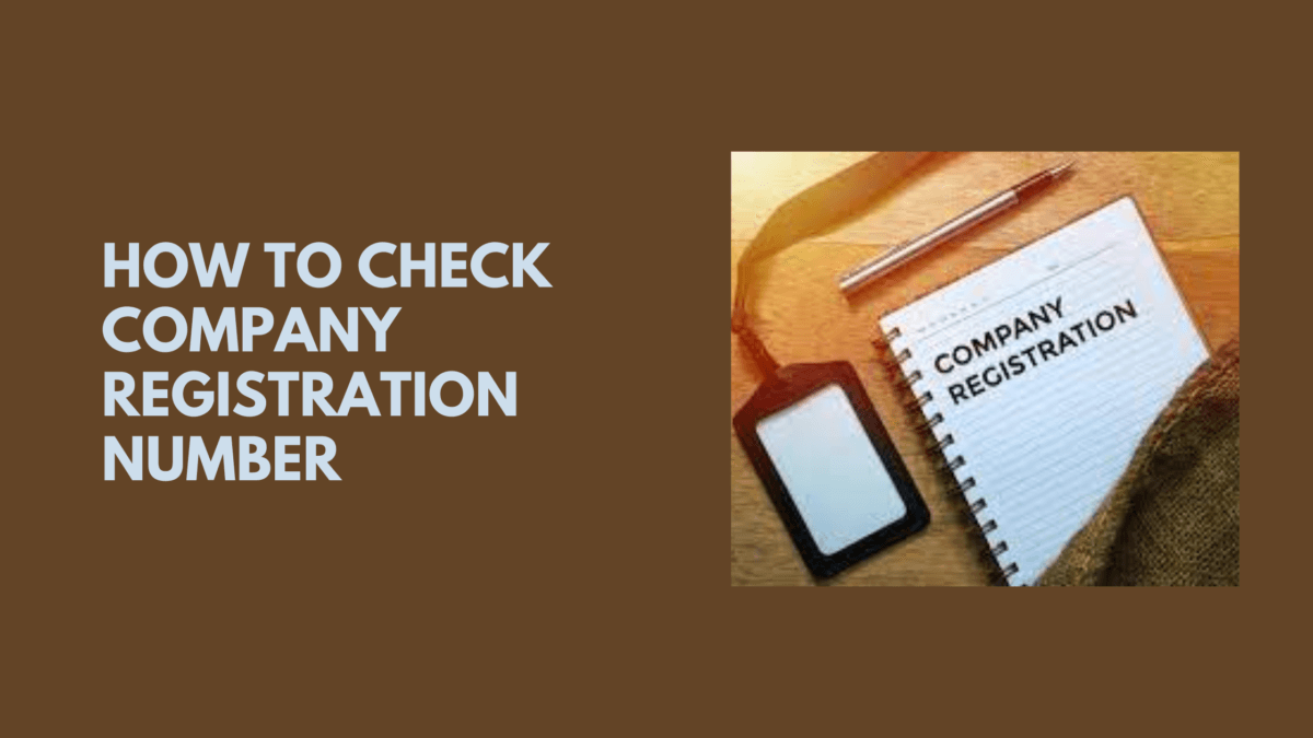 How to Check Company Registration Number